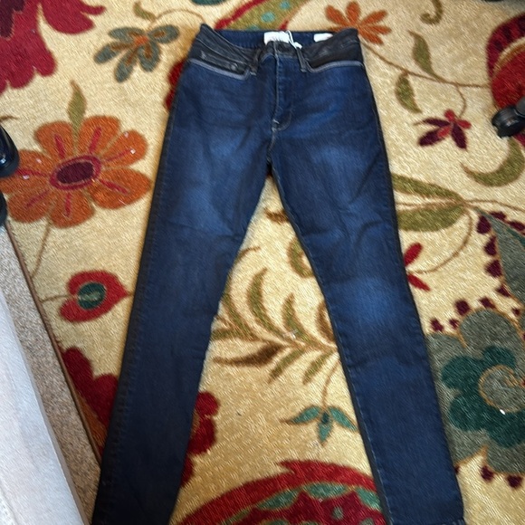 NWT FRAME Le One Mid-rise Skinny Jeans Dual Colors Blue Black - Picture 13 of 15